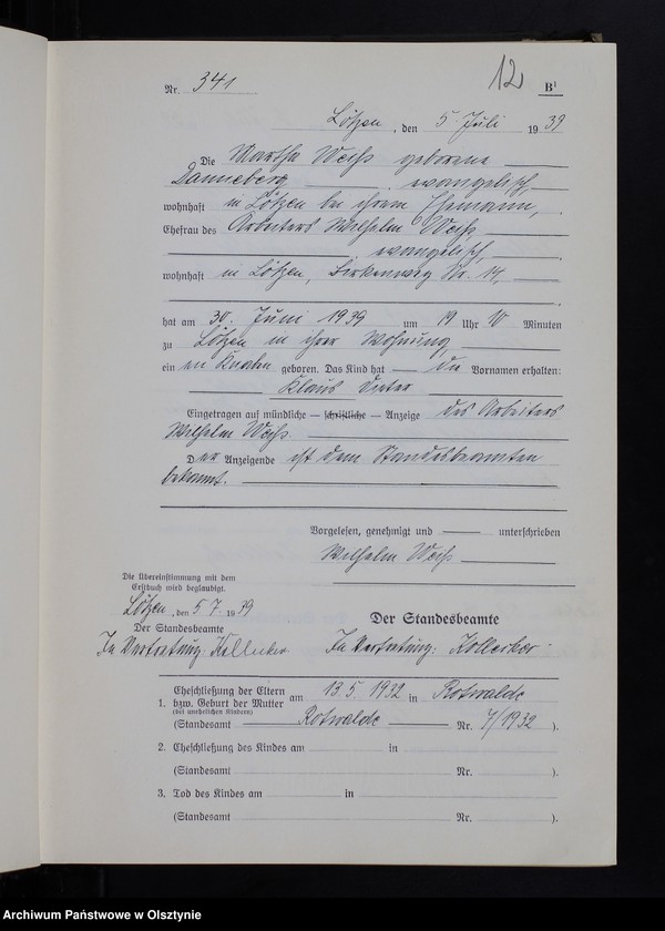 image.from.unit.number "Geburtenbuch/Zweitbuch/ Tom II,Nr 331 - 620"