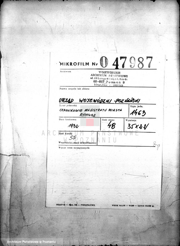 Obraz 2 z jednostki "Członkowie magistratu miasta Rychwał"