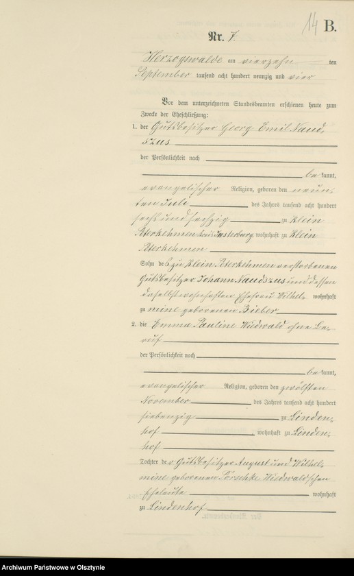 image.from.unit.number "Heiraths-Neben-Register Nr 1 - 21"