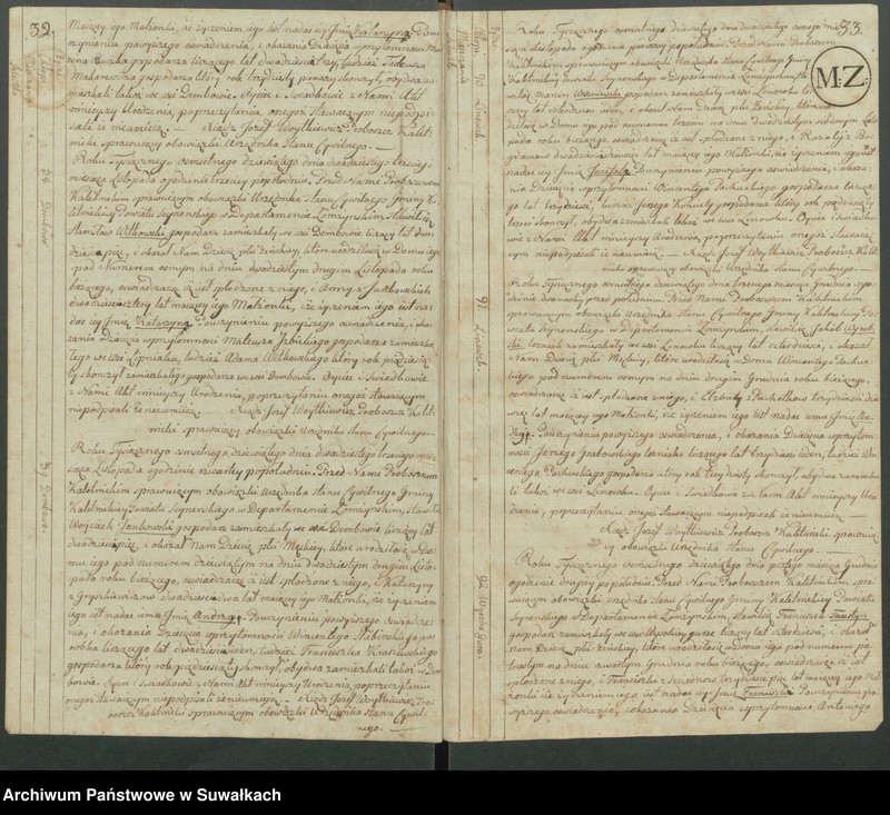 image.from.unit.number "Akta Urodzenia Stanu Cywilnego od pierwszego Maja Roku 1809 Gminy Kaletnickiey"