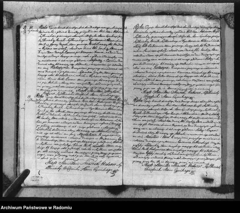 image.from.unit.number "Akta urzędnika stanu cywilnego gminy Szydłowiec z roku 1810"