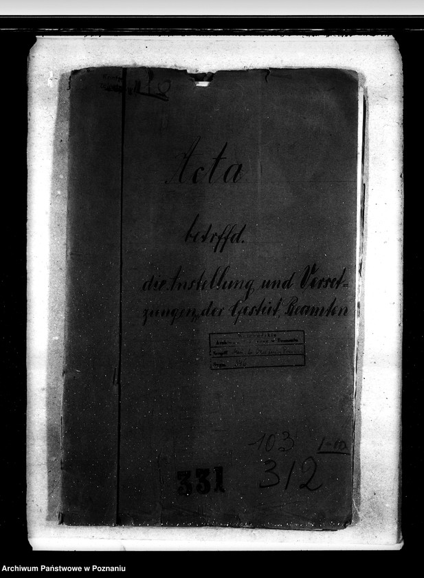 Obraz 4 z jednostki "Akta betr. fuer Anstellung und Versetzungen der Gestuet - Beamten."