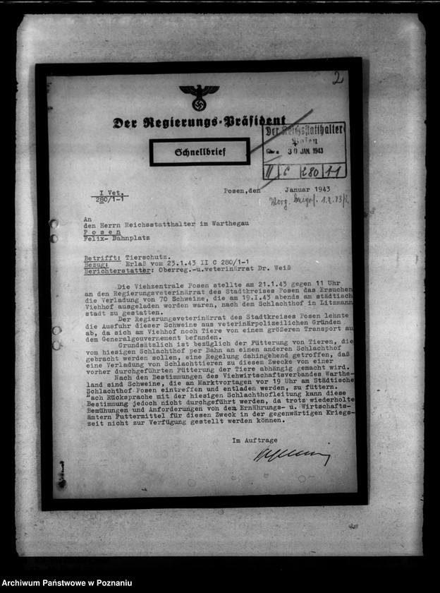 image.from.unit.number "Behandlung von Schlachtvieh. Tierschutz. Wissenschaftliche Versuche an lebenden Tieren"