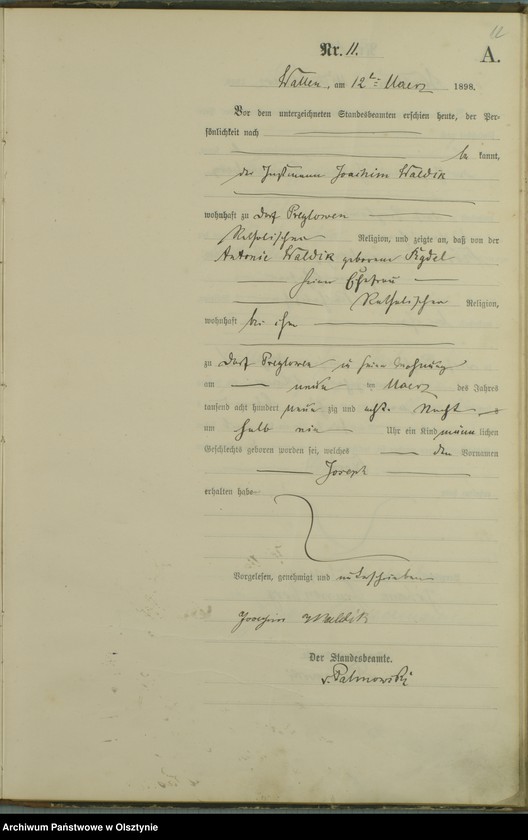 image.from.unit.number "Geburts-Haupt-Register Nr 1 - 67"