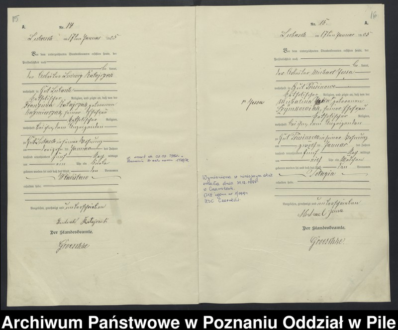 Obraz 11 z jednostki "Księga urodzeń"