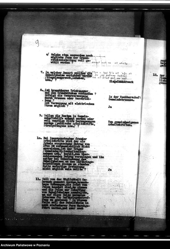 Obraz 15 z jednostki "Bau von Behelfsheimen in Dobberschütz (Dobrzyca). Baracken"