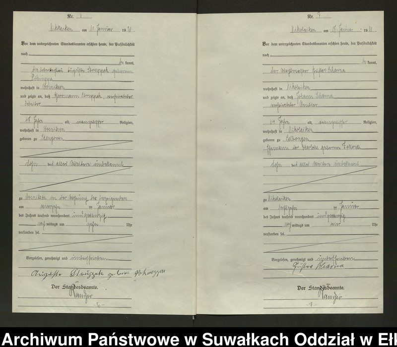 image.from.unit.number "Sterbe=Haupt=Register des Königlichen Preussischen Standes-Amtes Nikolaiken Kreis Sensburg"