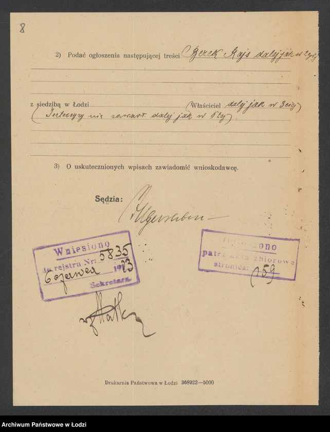 Obraz 10 z jednostki "Berek Rajs – sprzedaż szkła i fajansu"