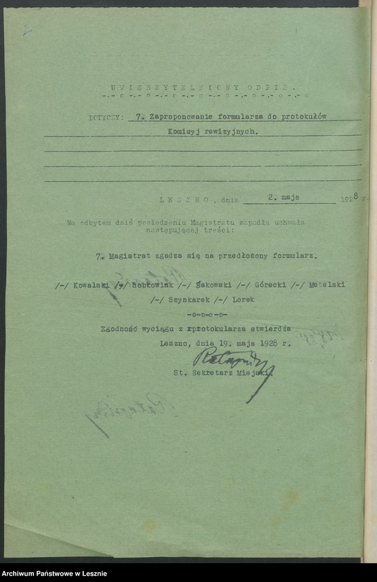 Obraz 5 z jednostki "[Protokoły z rewizji Głównej Kasy Miejskiej]"