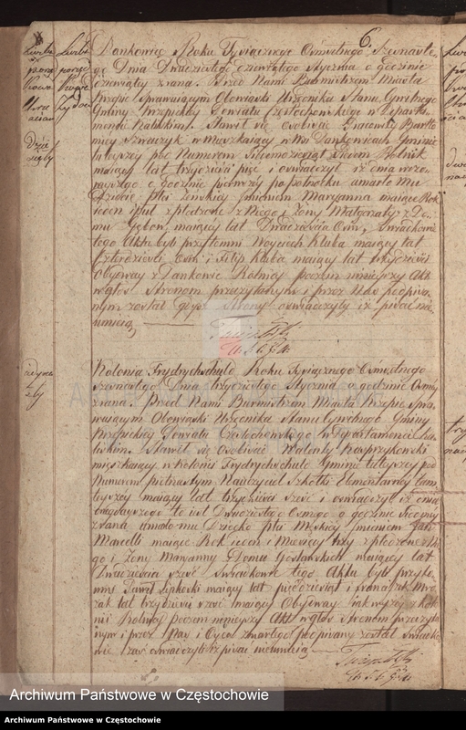 Obraz 9 z jednostki "Księga [akt] zejścia gminy Krzepickiej na rok 1816"