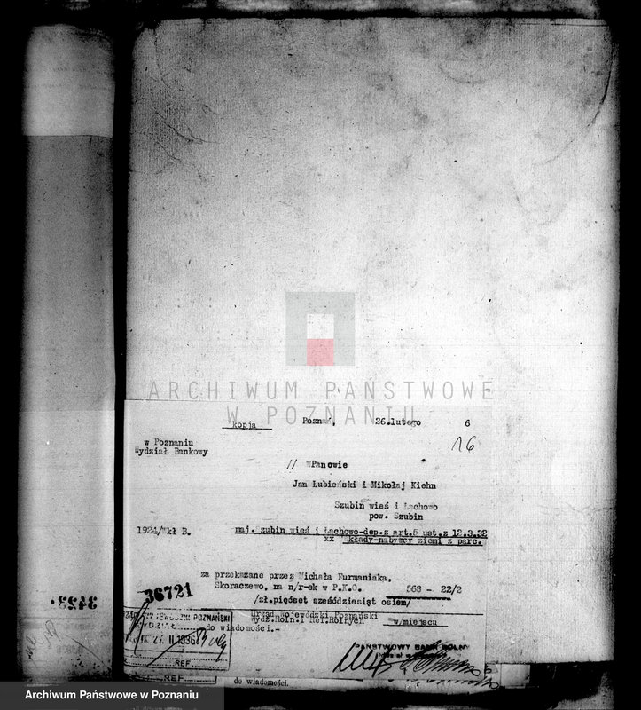 Obraz 20 z jednostki "Parcelacja oddłużeniowa majątku Łachowo powiatu szubińskiego"