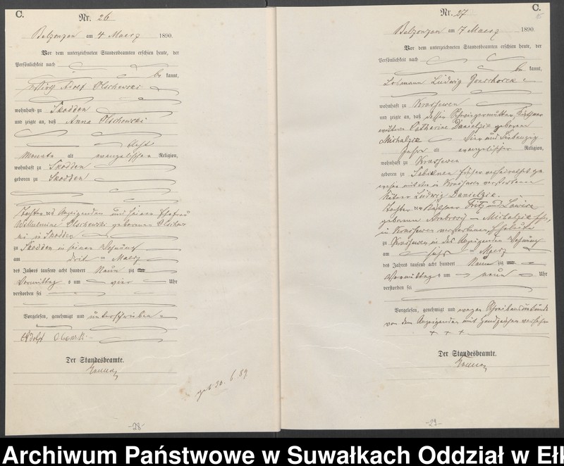 image.from.unit.number "Sterbe-Haupt-Register des Königlichen Preussischen Standes-Amtes Belzonzen Kreis Johannisburg"