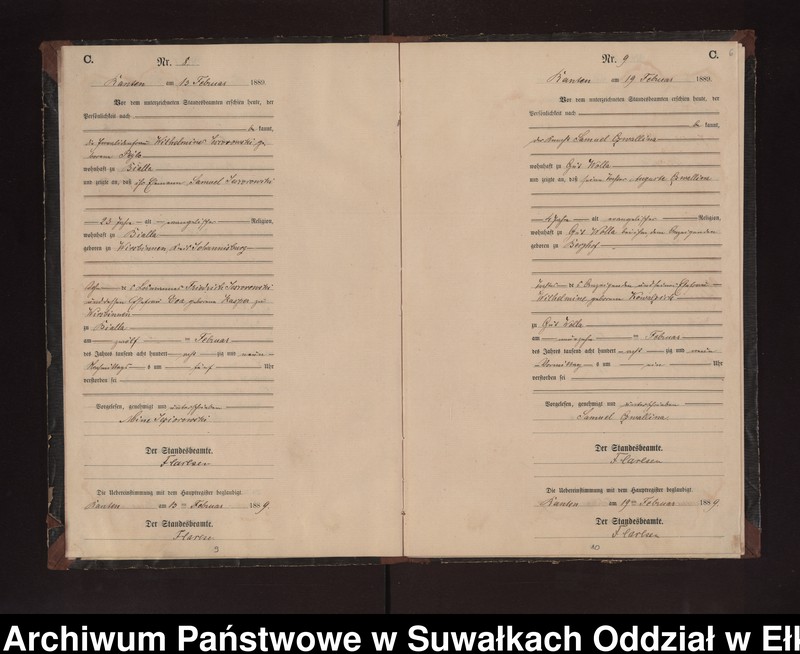 image.from.unit.number "Sterbe-Neben-Register des Preussischen Standes-Amtes Neuhoff Kreis Loetzen"