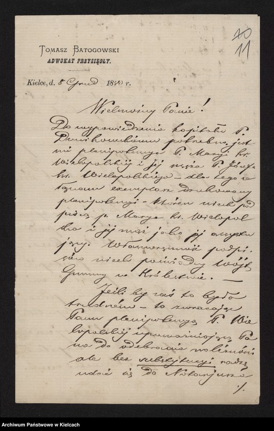 image.from.unit.number "Dobra Przęsławice i Niegardów J W-nej Maryi Hr Wielopolskiej. Ogólne /Akta prawno- majątkowe, korespondencja, rachunki/"
