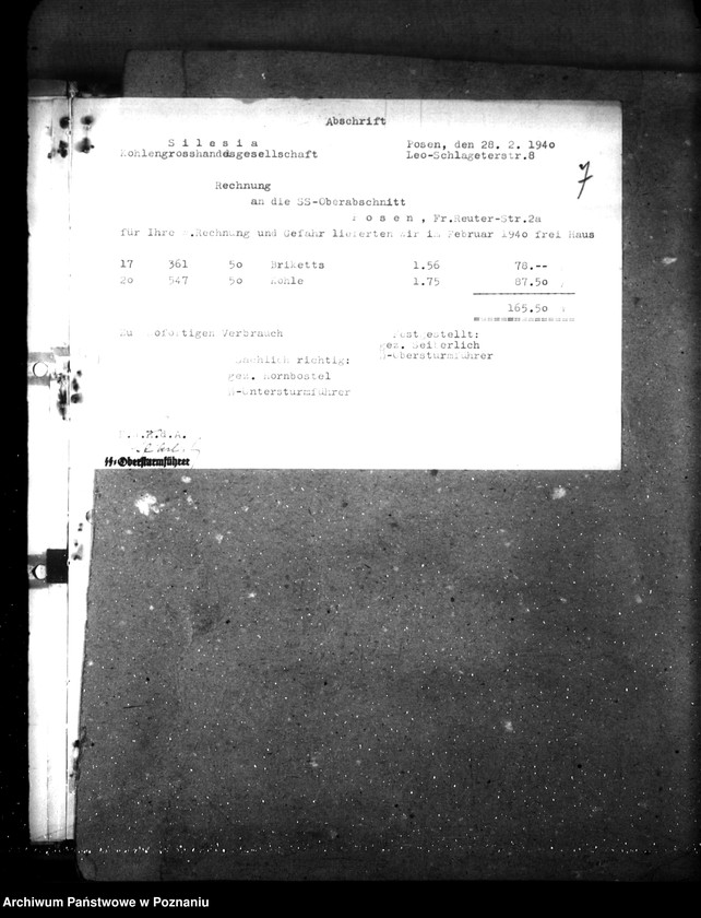 Obraz 11 z jednostki "Errichtung eines Selbstschutzes im Warthegau- Vorschuss"