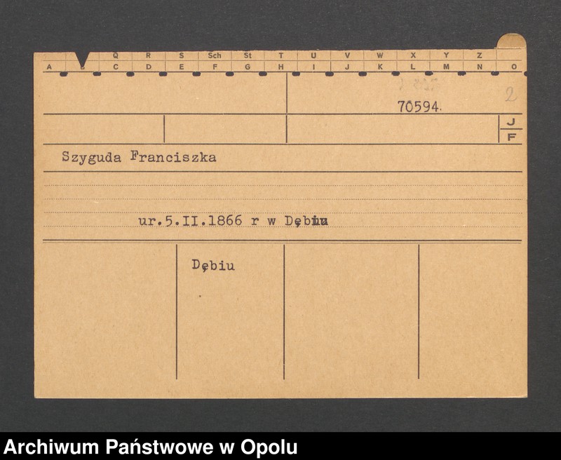 Obraz 4 z jednostki "[Zmuda Albine, ur. 20.3.1879 Kamerau]"