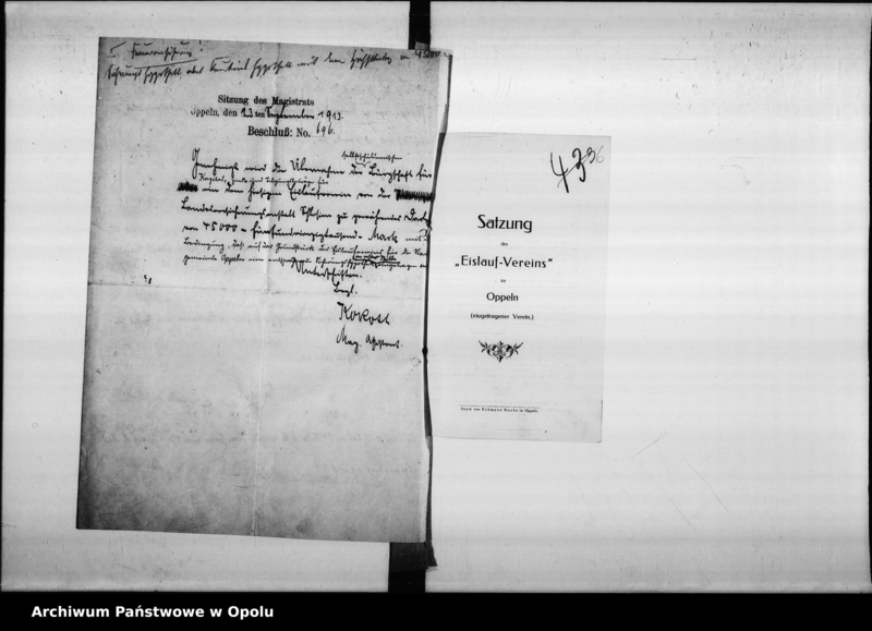 Obraz 8 z jednostki "Erledigte Bürgschaften. Bürgschaftssache Eislauf - Verein Bürgschaftssache Bauunternehmungsverein"