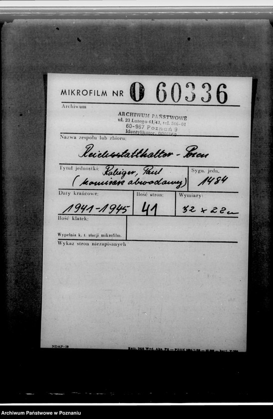 Obraz 2 z jednostki "Raebiger, Paul - komisarz obwodowy"