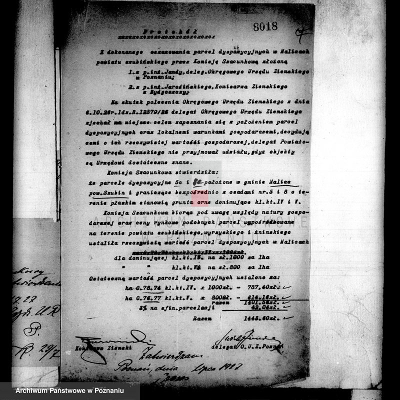 Obraz 13 z jednostki "Majątek Malice powiatu szubińskiego operat szacunkowy"