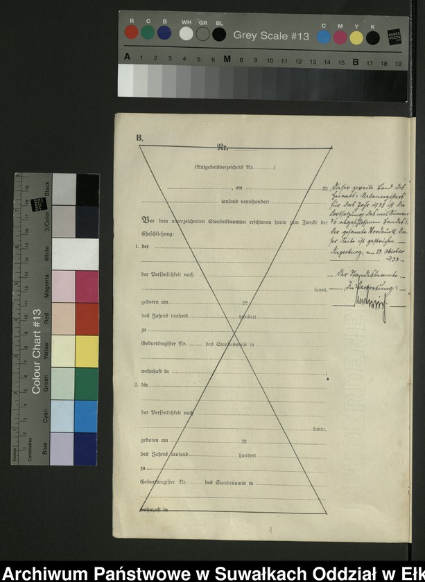 image.from.unit.number "B2. Heirats - Register (Neben - Register) Standesamt Angerburg Ostpr. einschl. der Standesamtsbezirk, Gross Strengeln, Kehlen und Prinowen"