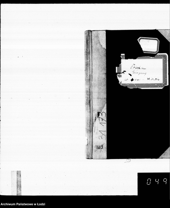 Obraz 4 z jednostki "Frachten Eingang [rejestr listów przewozowych]"