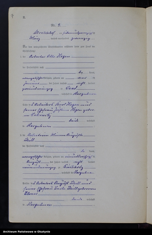 image.from.unit.number "Heiraths-Neben-Register Nr 1 - 29 [ Księga małżeństw - wtóropis ]"