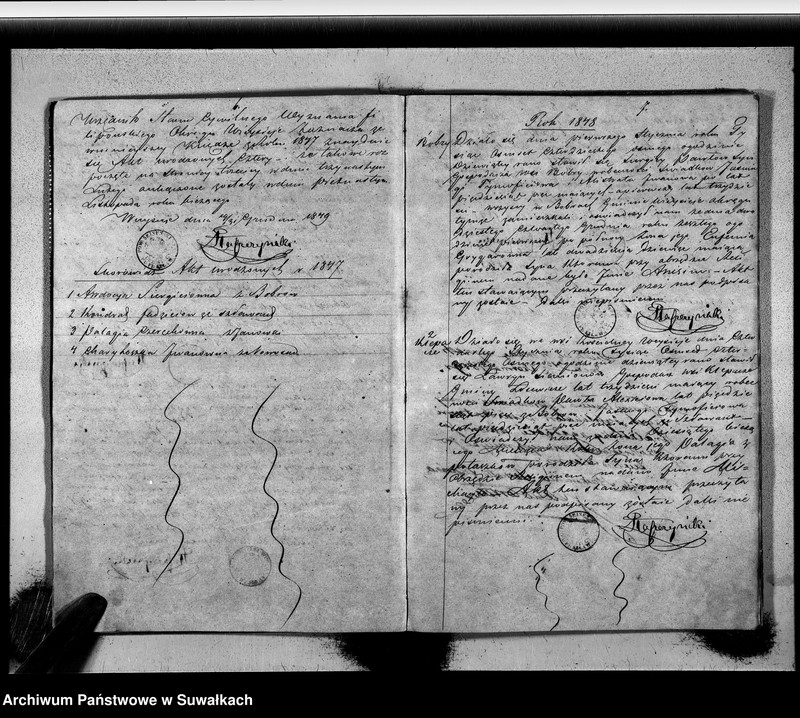 image.from.unit.number "Duplikat Urodzonych, zaślubionych i zmarłych Wyznania Filiponów Okręgu Wiejsieje poczynające w roku 1846, kończące w 1848 roku"