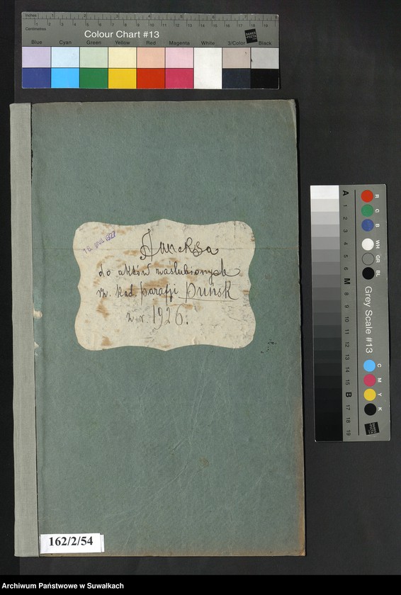 image.from.unit.number "Aneksa do aktów zaślubionych rz.kat. parafji Puńsk z r. 1926"