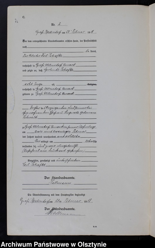 image.from.unit.number "Sterbe-Neben-Register Nr 1 - 25"