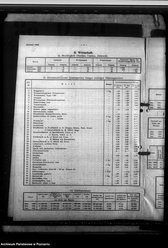 Obraz 10 z jednostki "Litzmannstadt - Statistische Monats- Berichte"