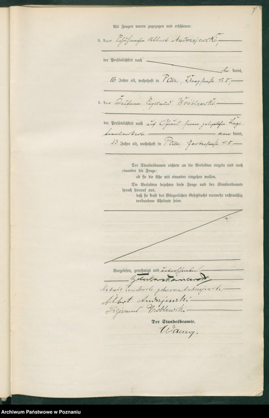 Obraz 10 z jednostki "Księga miejscowa małżeństw t. II"