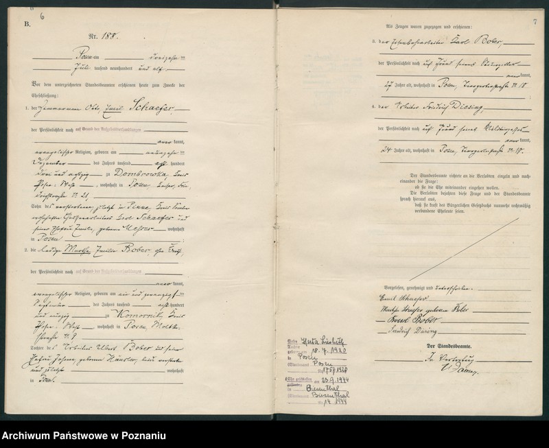 Obraz 6 z jednostki "Księga miejscowa małżeństw tom II [Rejestr główny małżeństw]"