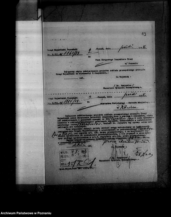 Obraz 17 z jednostki "/Rozbudowa mleczarni w Rawiczu/"