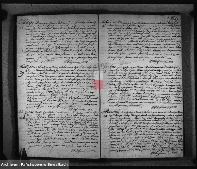 image.from.unit.number "Duplikat Aktów Urodzonych zaślubionych i Zejscia Parafii Bakałarzewo za rok 1861 sporządzony"