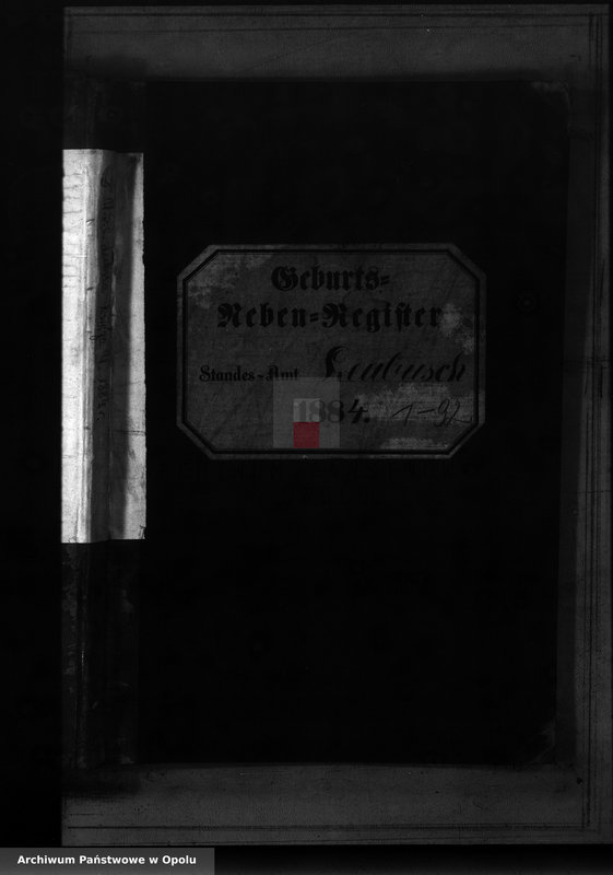 image.from.unit.number "Geburts-Neben-Register Standes-Amt Leubusch 1884"