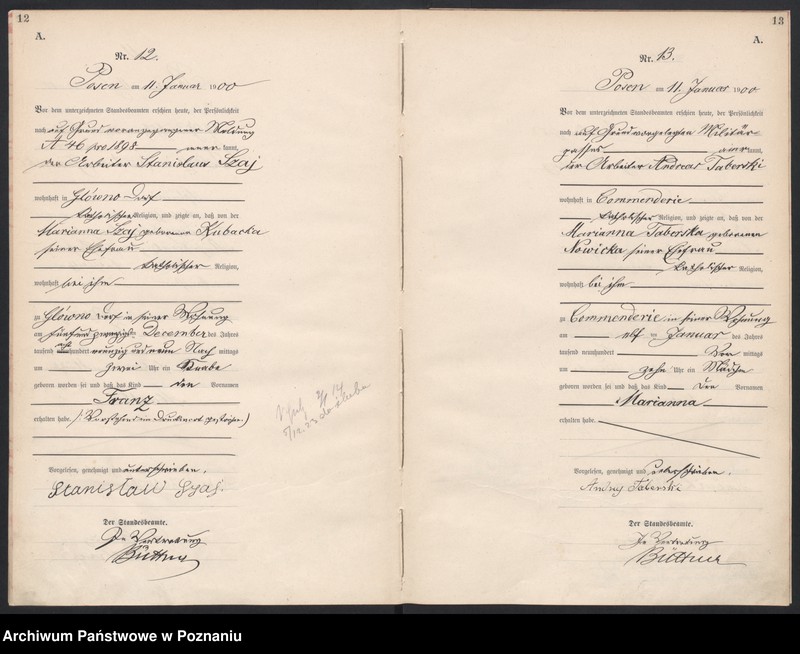 Obraz 9 z jednostki "Księga miejscowa urodzeń"