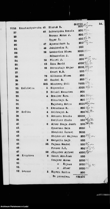 Obraz 17 z jednostki "Rejestr poborczy"