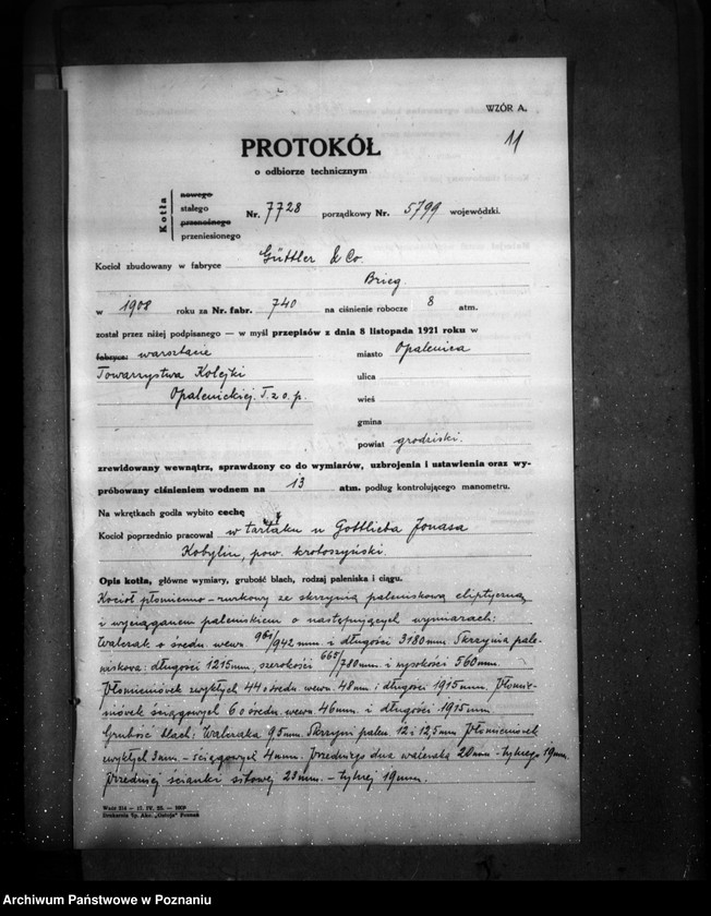 Obraz 15 z jednostki "Warsztat Towarzystwa Kolejki Opalenickiej w Opalenicy, pow. nowotomyski nr woj. 5799"