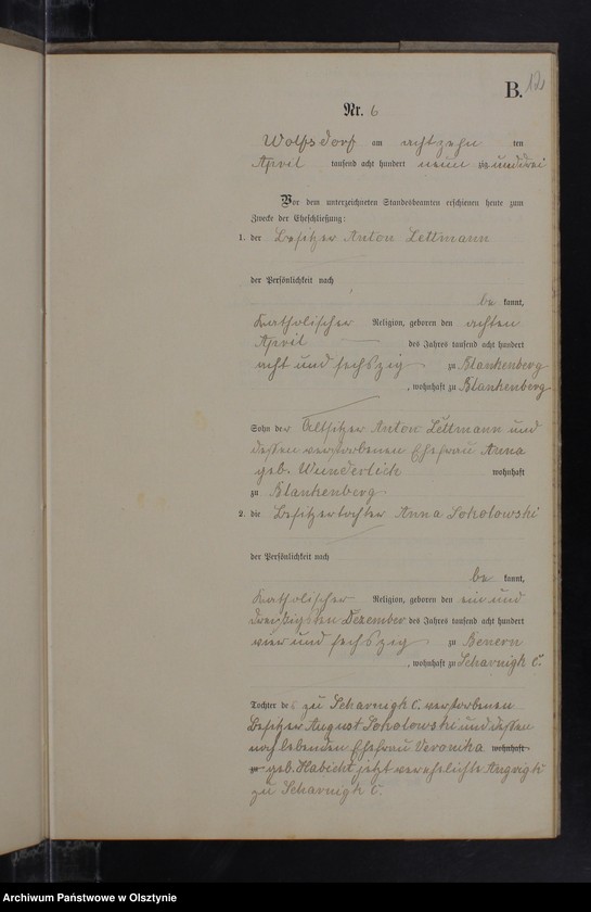 image.from.unit.number "Heiraths-Neben-Register Nr 1 - 20"