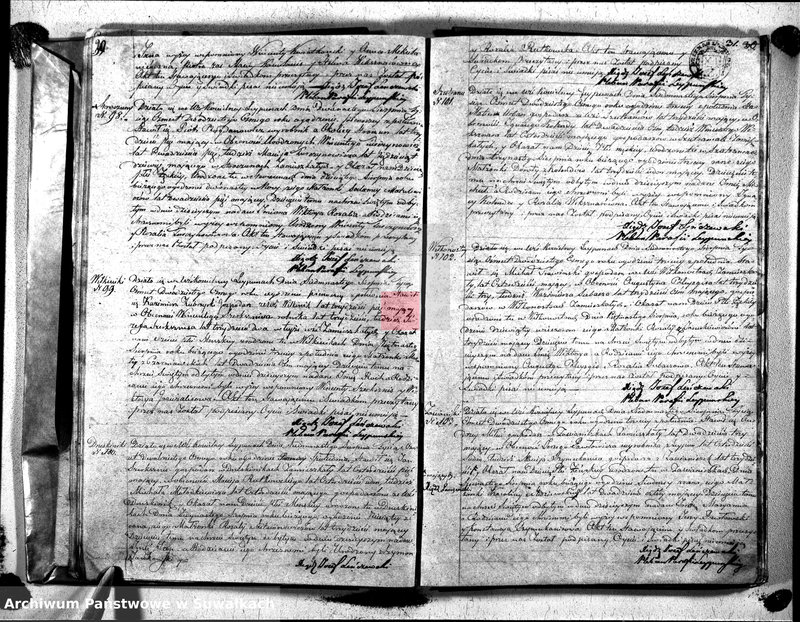 image.from.unit.number "Duplikat Aktów Urodzonych, Zaślibionych i Zmarłych Katolików Parafii Leypunskiey Roku 1828"