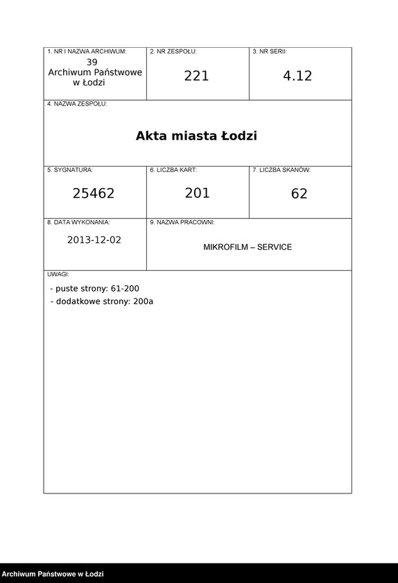 Obraz 1 z jednostki "Księga kontroli ruchu ludności (rejestr osób przybywających do gminy) Łódź, zespół VIII, lit. U, W, Z, Ż"