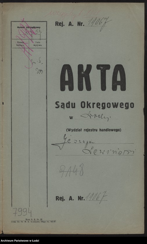 Obraz 2 z jednostki "Isszuja Josif Lewiński – drobna sprzedaż manufaktury bawełnianej"