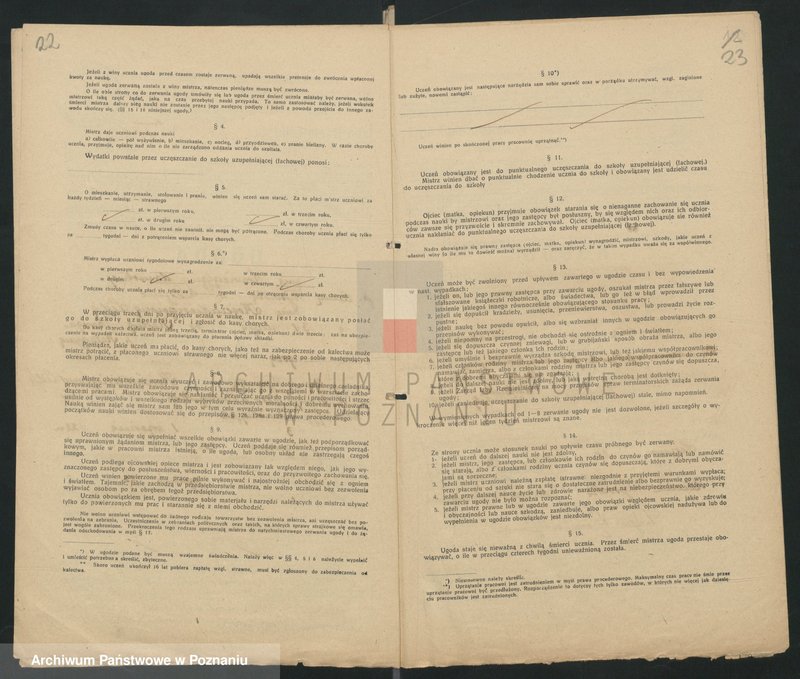 Obraz 13 z jednostki "[Ugody o naukę rzemiosła krawiectwa damskiego w Lesznie]"