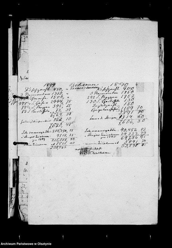 image.from.unit.number "/Geldeinnahme u. Ausgabe u. a. Wirtschaftsakten des Anna v. Lehndorffschen Allodiaguts Rehsau mit Sandhof u. Carlswalde/"