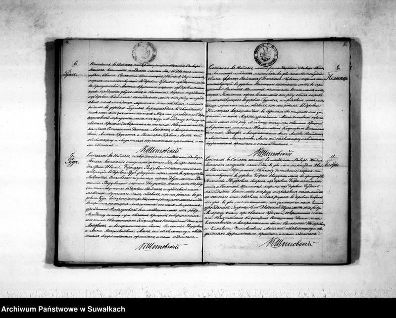 Obraz 5 z jednostki "Duplikat aktov rodivšichsja, brakosočetavšichsja i umeršich vejsejskogo rimsko-katoličeskogo prichoda na 1875 god"