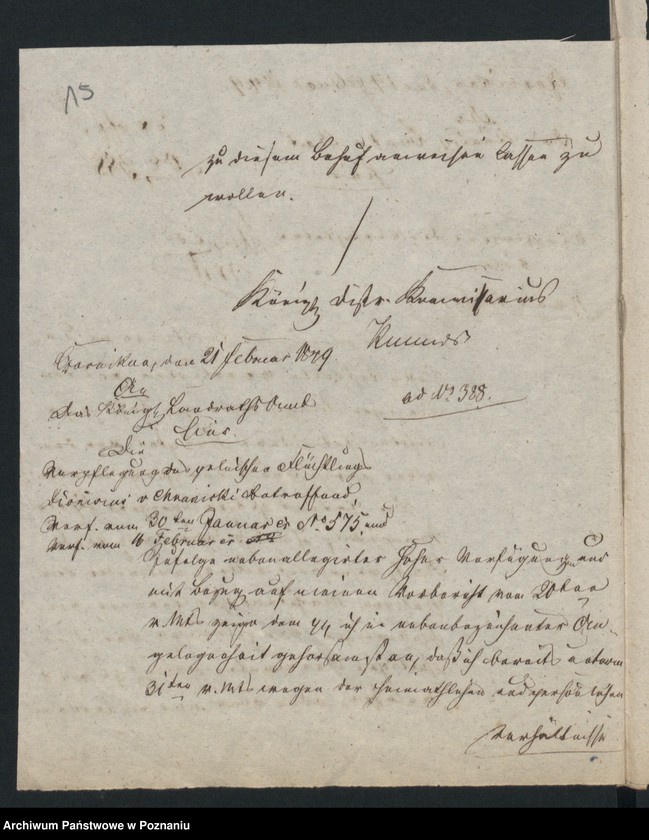 Obraz 19 z jednostki "A. betr. Dionisius von Chramiecki aus Lubicz"