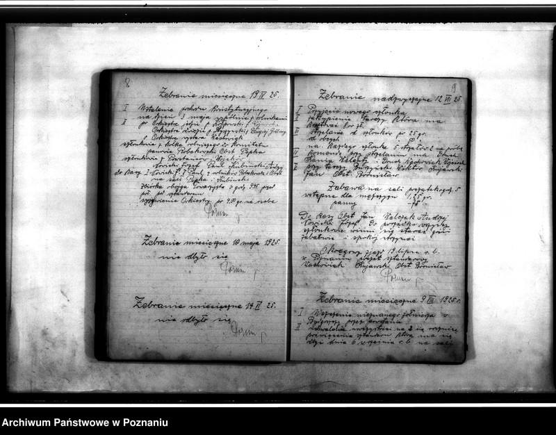 Obraz 8 z jednostki "Protokoły zebrań Towarzystwa Powstańców i Wojaków w Długiej Goślinie"