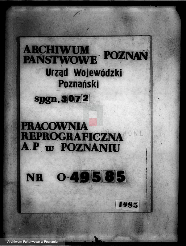Obraz 1 z jednostki "Majątek Wysoka Mała powiatu wyrzyskiego przymusowy wykup Welter Buttner"