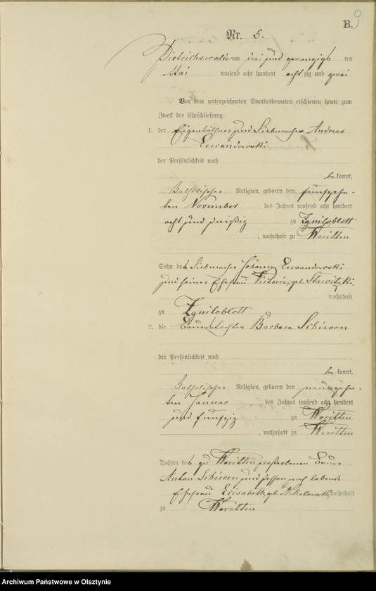 image.from.unit.number "Heiraths-Haupt-Register Nr 1 - 17"