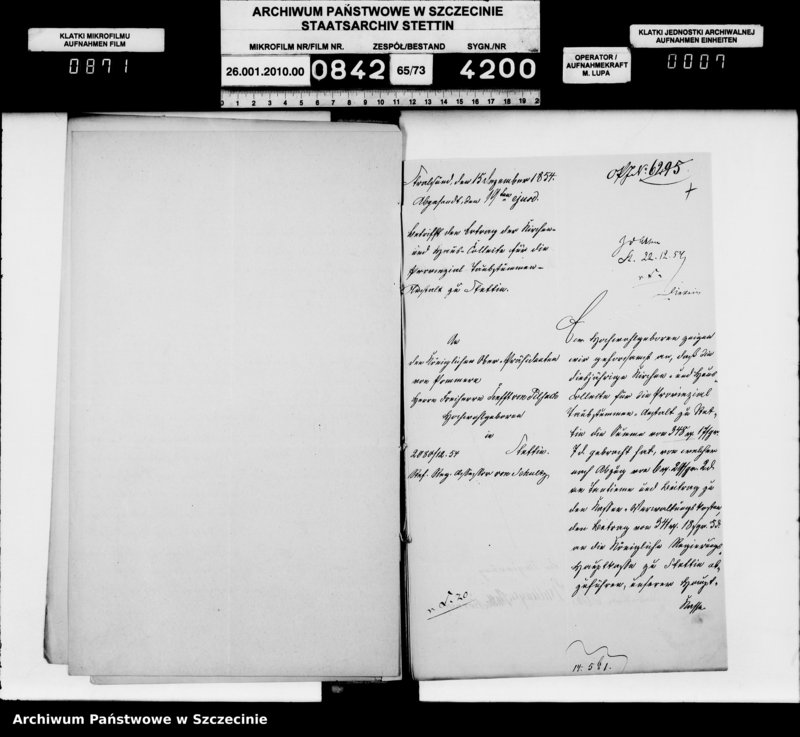 image.from.unit.number "Unterbringung von Taubstummen und deshalb getroffene Verwaltungen und gesammelten Gelder und wegen Errichtung eines Taubstummen-Lehr-Instituts für Pommern, vol. V"